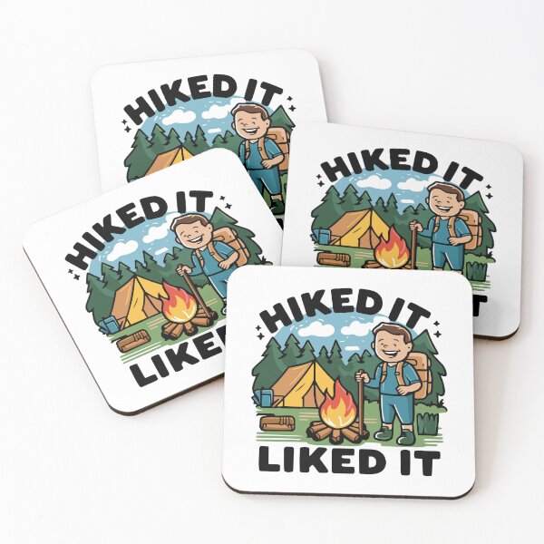 Item preview, Hiked It Liked It! Funny Hiking Cartoon designed and sold by PMCreative.