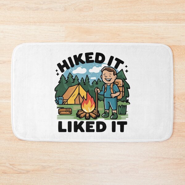 Item preview, Hiked It Liked It! Funny Hiking Cartoon designed and sold by PMCreative.