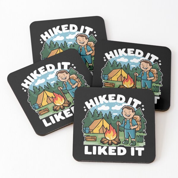 Item preview, Hiked It Liked It! Fun Hiking Cartoon designed and sold by PMCreative.