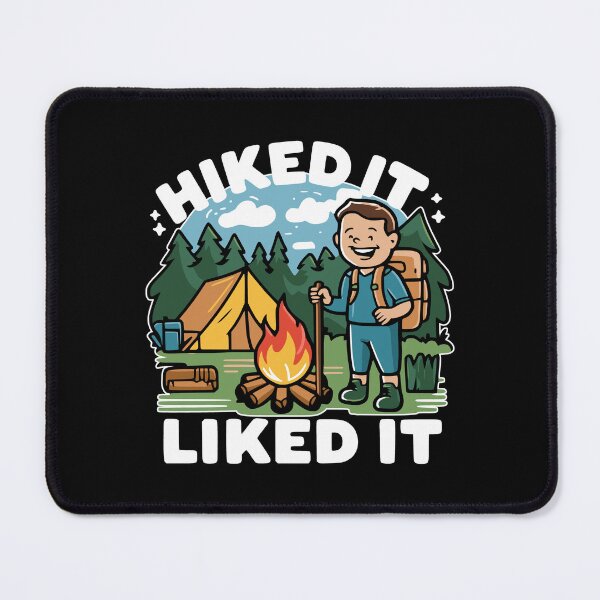 Item preview, Hiked It Liked It! Fun Hiking Cartoon designed and sold by PMCreative.