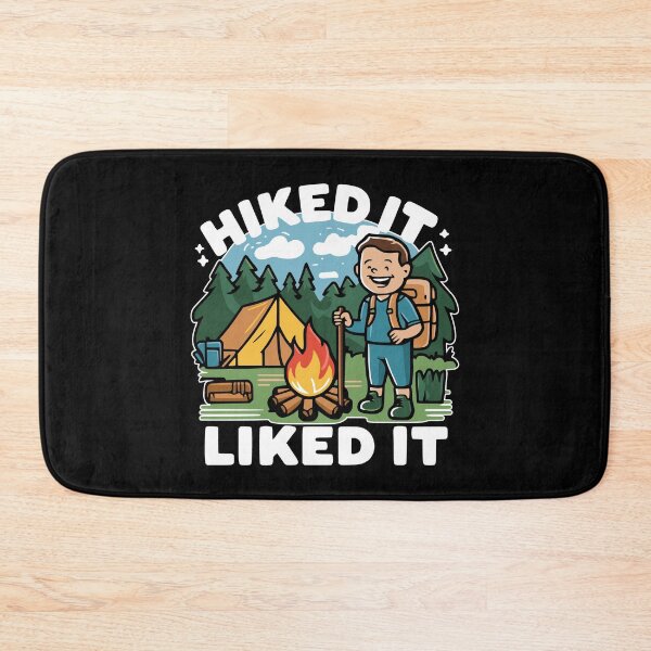 Item preview, Hiked It Liked It! Fun Hiking Cartoon designed and sold by PMCreative.
