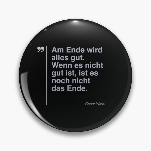 Item preview, Oscar Wilde Zitat über das Leben auf deutsch designed and sold by CMYKStudio.