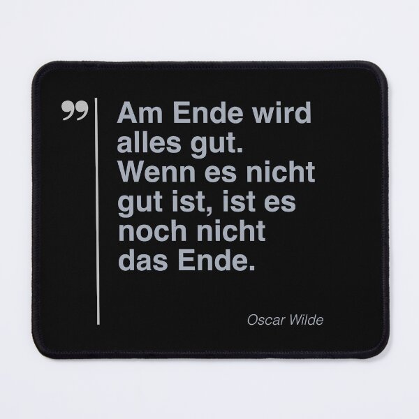 Item preview, Oscar Wilde Zitat über das Leben auf deutsch designed and sold by CMYKStudio.