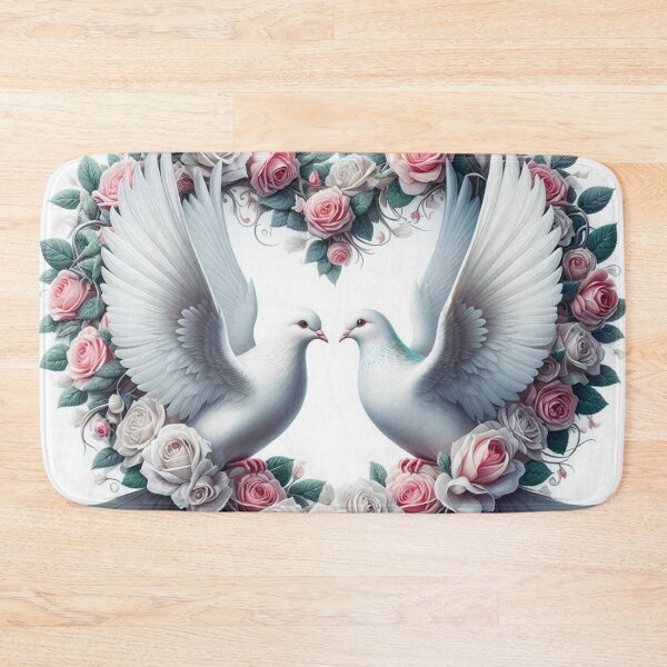 Item preview, Rose Heart Pigeon Couple designed and sold by Simplybe1.