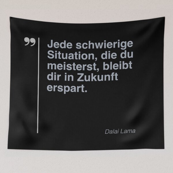 Item preview, Dalai Lama Zitat über das Leben auf deutsch designed and sold by CMYKStudio.