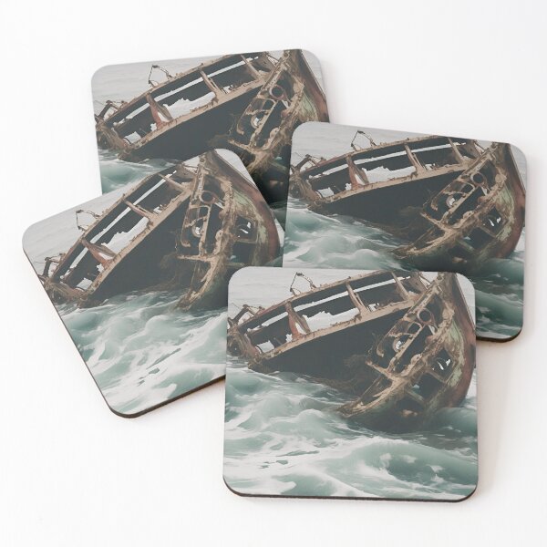 Item preview, Rust and Fog Sinking Boat in the Mist designed and sold by Solsticexposure.