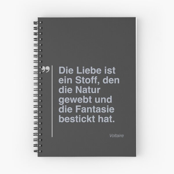 Item preview, Voltaire  Zitat über das Leben auf deutsch designed and sold by CMYKStudio.