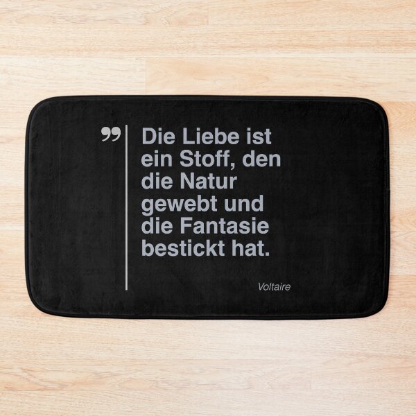 Item preview, Voltaire  Zitat über das Leben auf deutsch designed and sold by CMYKStudio.