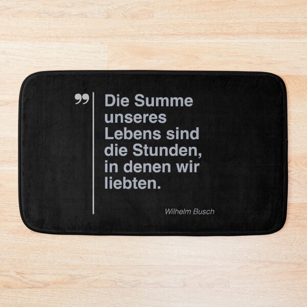 Item preview, Wilhelm Busch Zitat über das Leben auf deutsch designed and sold by CMYKStudio.