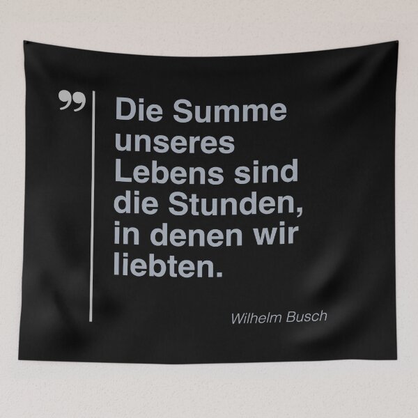 Item preview, Wilhelm Busch Zitat über das Leben auf deutsch designed and sold by CMYKStudio.