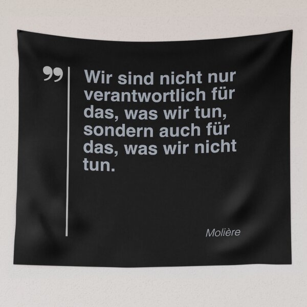 Item preview, Molière  Zitat über das Leben auf deutsch designed and sold by CMYKStudio.