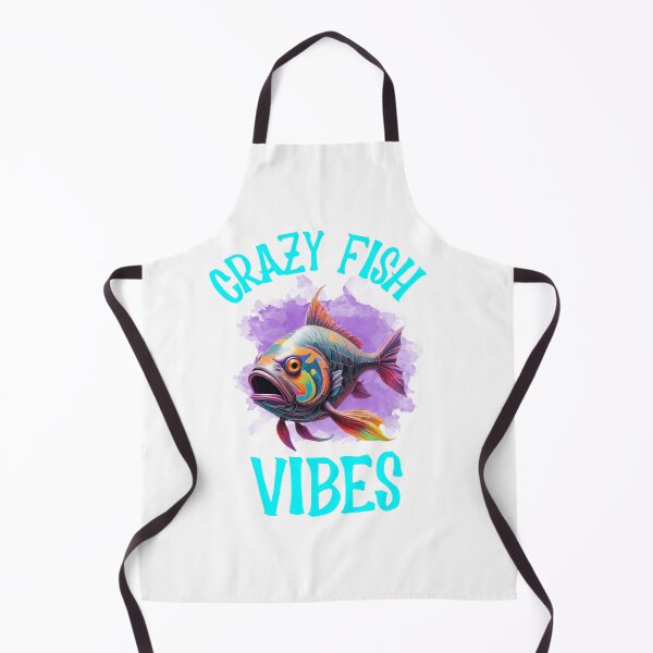 Item preview, Wierd Colorful Fish "Crazy Fish Vibes" in watercolor paint designed and sold by EmeraldCauldren.