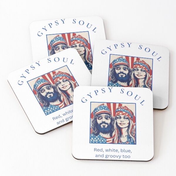 Item preview, Gypsy Soul, Red, white, blue, and groovy too, Hippystyle designed and sold by WitchyGypsyCo.