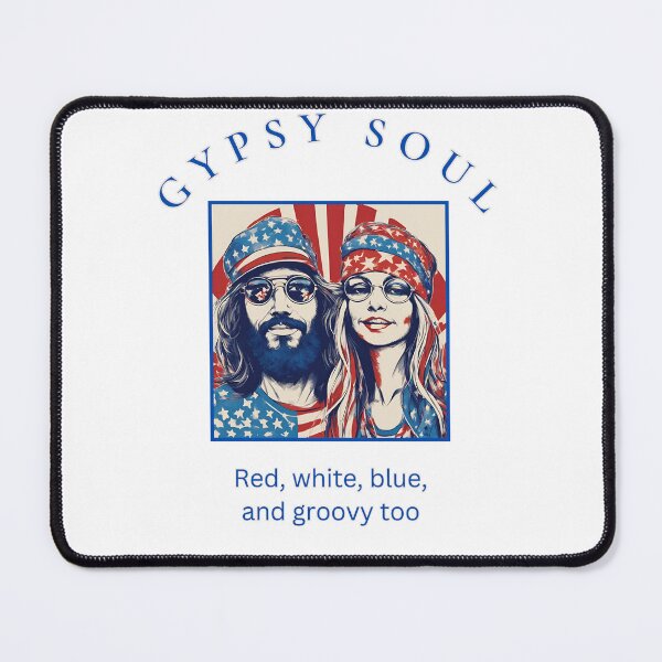 Item preview, Gypsy Soul, Red, white, blue, and groovy too, Hippystyle designed and sold by WitchyGypsyCo.
