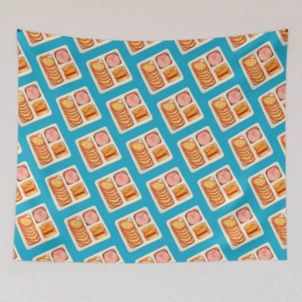 Item preview, Lunch Snack Pattern - Blue designed and sold by Kelly  Gilleran.