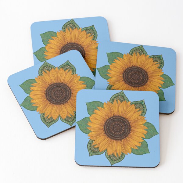 Item preview, Sunflower manadala designed and sold by Callistapearl.