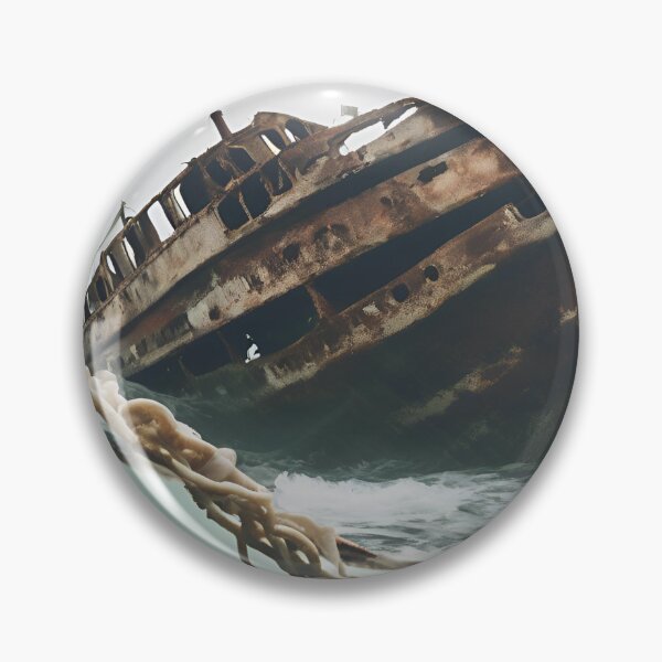 Item preview, Silent Surrender: Rusted Boat in Foggy Waters designed and sold by Solsticexposure.