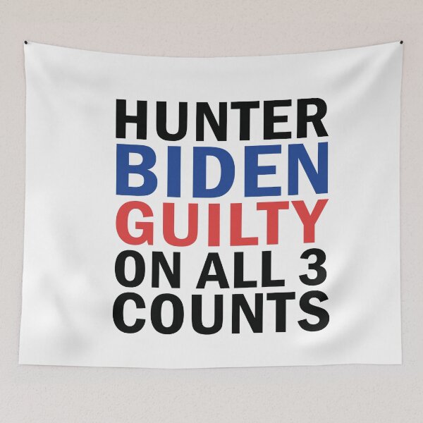 Item preview,  Hunter Biden Guilty on All 3 Counts  designed and sold by anaotradnova.