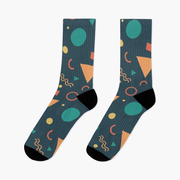 Aperçu de l'œuvre Motif Memphis fractal multicolore créée et vendue par PatternsPalette.