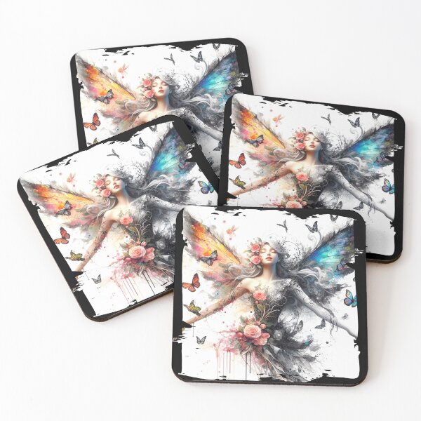 Item preview, Abstract Angel Woman Among Butterflies designed and sold by Hungry-Murphy.
