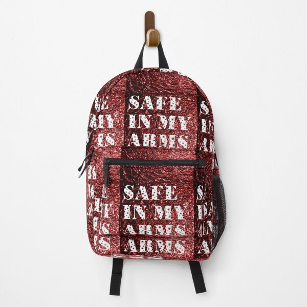 Item preview, Red Metal Safe In My Arms Text Stars Vertical designed and sold by eddiebarronshop.