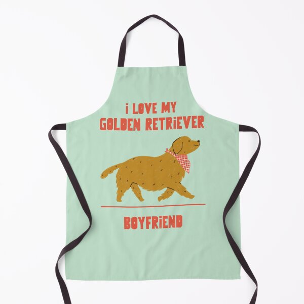 Item preview, I Love My Golden Retriever Boyfriend designed and sold by ZenStitchMotifs.