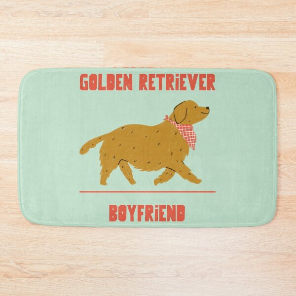 Item preview, I Love My Golden Retriever Boyfriend designed and sold by ZenStitchMotifs.