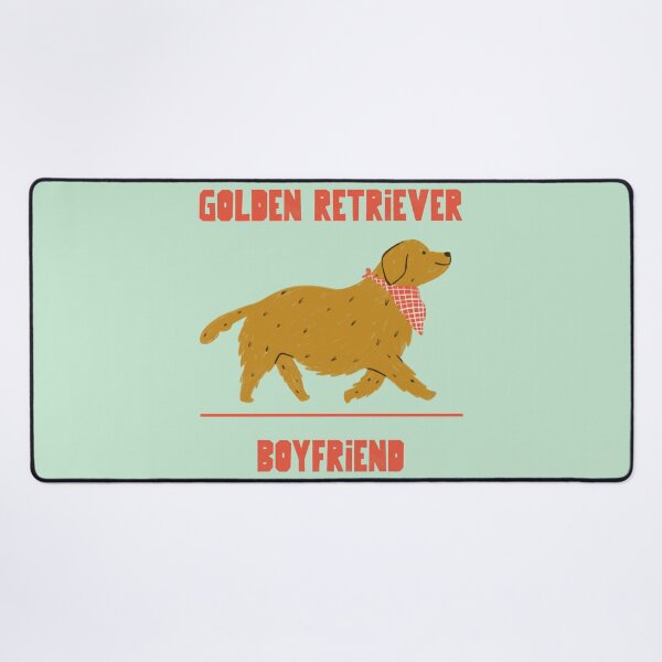 Item preview, I Love My Golden Retriever Boyfriend designed and sold by ZenStitchMotifs.