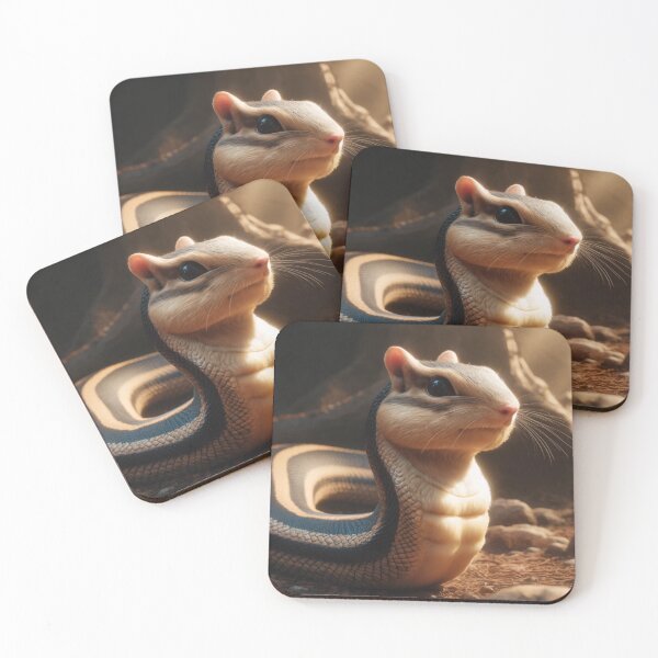 Item preview, Enchanting Chipmunk-Snake Hybrid: Mythical Forest Creature designed and sold by FantasyHybrids.