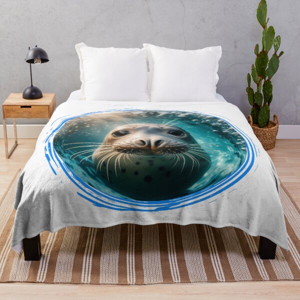 Item preview, Hilarious Underwater Animal Selfies - Seal | Unique Designs on Redbubble designed and sold by MiszungART.