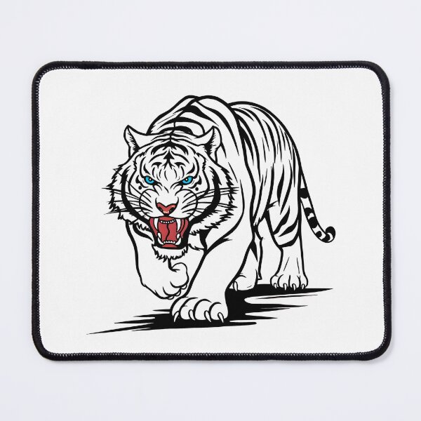Item preview, White Bengal Tiger with Blue Eyes designed and sold by Bananobanini.