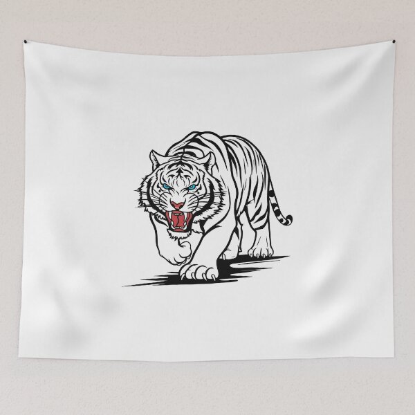 Item preview, White Bengal Tiger with Blue Eyes designed and sold by Bananobanini.