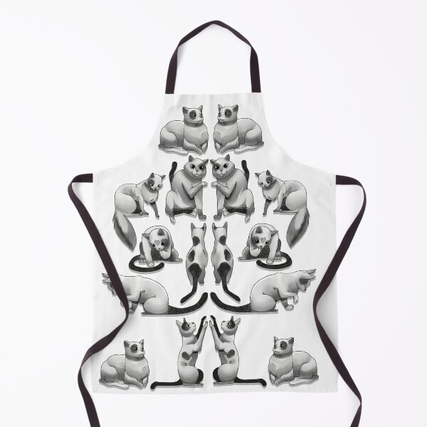 Item preview, 7 - Monochromatic semi realistic cats designed and sold by Biomazhop.