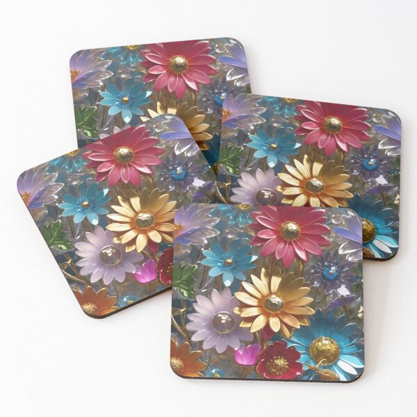 Item preview, 3d Colorful Flowers Backgroun, Floral Pattern designed and sold by HAKKI ARSLAN.
