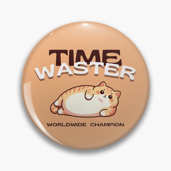 Item preview, Time Waster Worldwide Champion Funny Lazy Cat designed and sold by munochill.