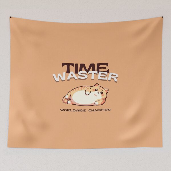 Item preview, Time Waster Worldwide Champion Funny Lazy Cat designed and sold by munochill.