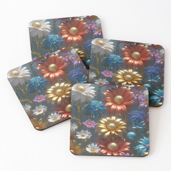 Item preview, 3d Colorful Flowers Backgroun, Floral Pattern designed and sold by HAKKI ARSLAN.