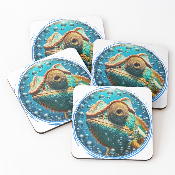 Item preview, Hilarious Underwater Animal Selfies - Chameleon | Unique Designs on Redbubble designed and sold by MiszungART.