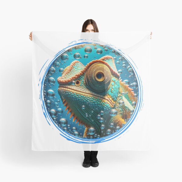 Item preview, Hilarious Underwater Animal Selfies - Chameleon | Unique Designs on Redbubble designed and sold by MiszungART.