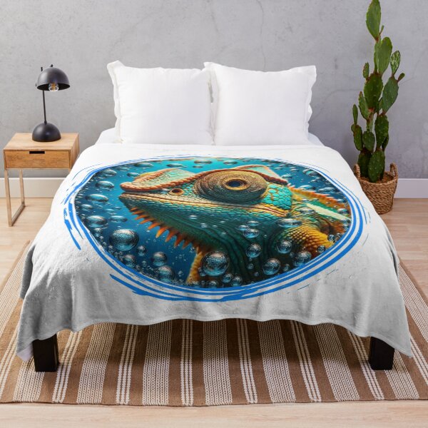 Item preview, Hilarious Underwater Animal Selfies - Chameleon | Unique Designs on Redbubble designed and sold by MiszungART.