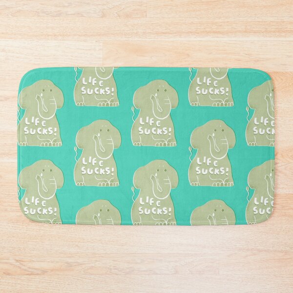 Item preview, Life Sucks! Cute Tears Elephant Print designed and sold by Yan Yu Lee.