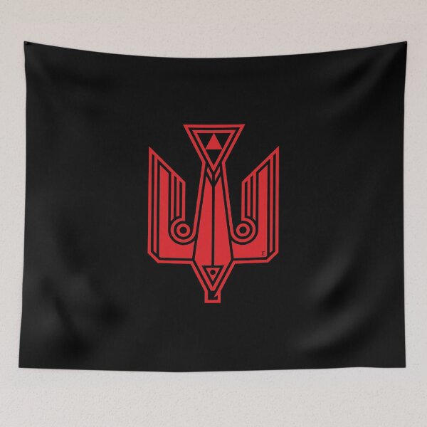 Item preview,   Falcon - trident. (red monochrome) designed and sold by sarabeevart.