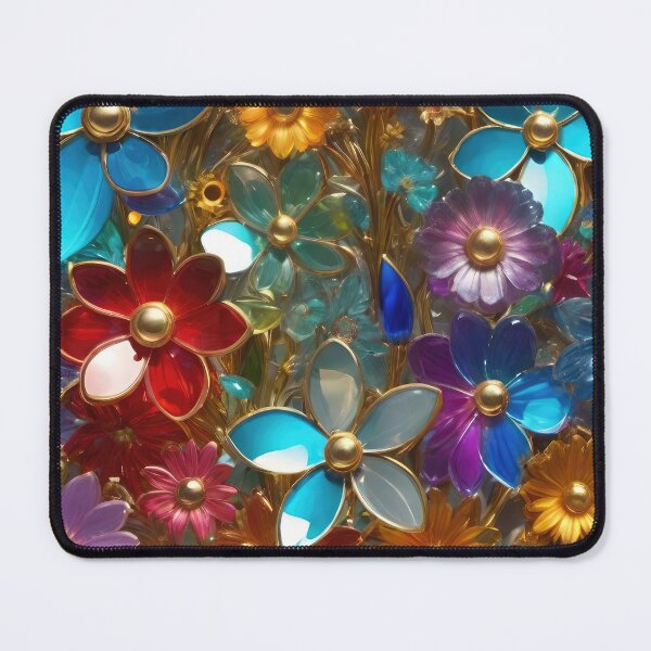 Item preview, 3d Colorful Flowers Backgroun, Floral Pattern designed and sold by HAKKI ARSLAN.
