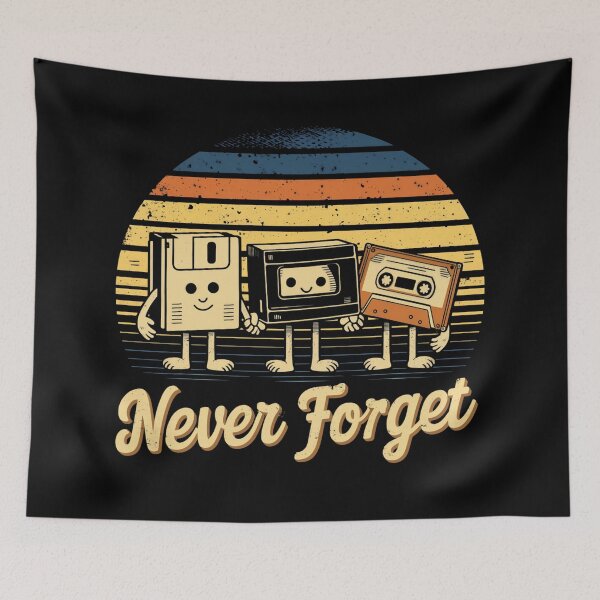 Item preview, Retro Media Memories: Never Forget designed and sold by Artificially Inked.