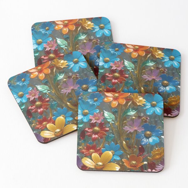 Item preview, 3d Colorful Flowers Backgroun, Floral Pattern designed and sold by HAKKI ARSLAN.
