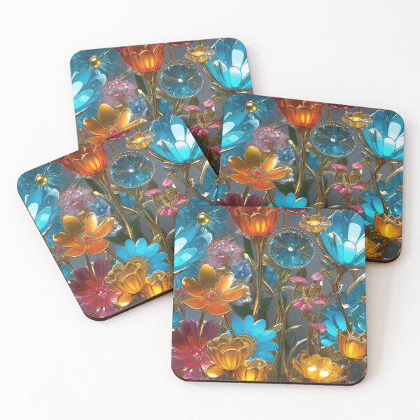 Item preview, 3d Colorful Flowers Backgroun, Floral Pattern designed and sold by HAKKI ARSLAN.