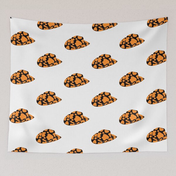 Item preview, Orange and Black Cowboy Hat designed and sold by morgankeiky.