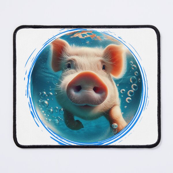 Item preview, Hilarious Underwater Animal Selfies - Pig| Unique Designs on Redbubble designed and sold by MiszungART.