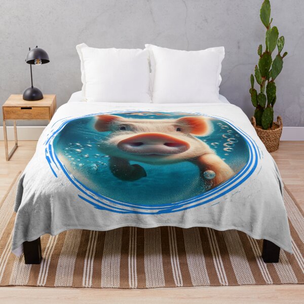 Item preview, Hilarious Underwater Animal Selfies - Pig| Unique Designs on Redbubble designed and sold by MiszungART.