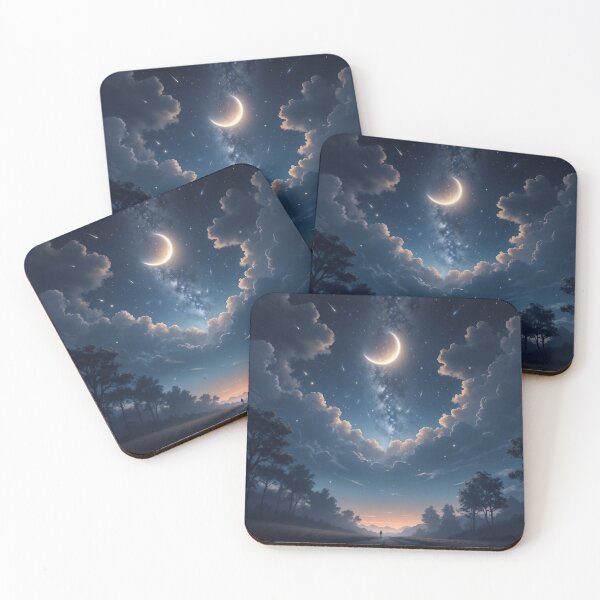 Item preview, Guided through the night by the moonlight designed and sold by CreativPurpose.